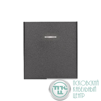 Переключатель перекрестный 1-кл. СП STRONG 10А с подсветкой графит Kranz KR-78-0718-6