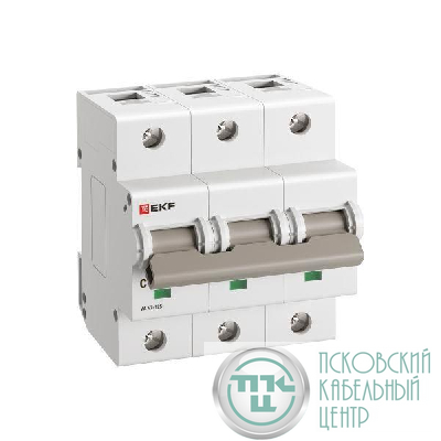 Выключатель автоматический 3п C 10А 15кА ВА 47-125 PROxima EKF mcb47125-3-10C