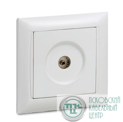 Розетка телевизионная TV СП Valenzo 6027 16А IP20 бел. ASD / IN HOME 4690612006413