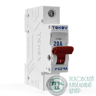 Выключатель нагрузки модульный 1п 20А PRIZMA TOKOV ELECTRIC TKE-PZ60-MDSI-1-20