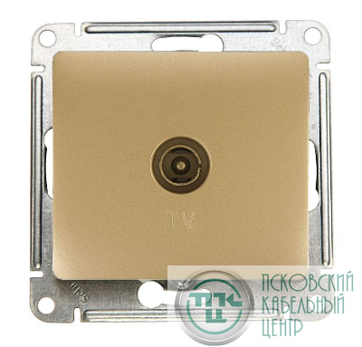Розетка телевизионная TV Glossa коннектор механизм перламутр SE GSL000693