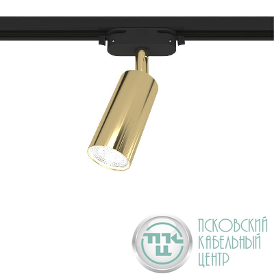 Светильник трековый ARTLINE поворотный 55х55х100мм GU10 230В алюм. 4кв.м зол. Ritter 59878 1
