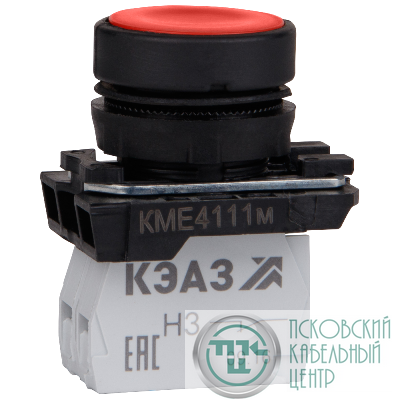Кнопка управления КМЕ4111м красный 1но+1нз IP40 цилиндр красн. КЭАЗ 248241