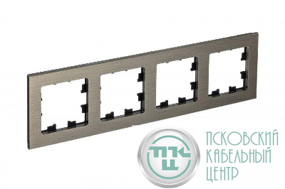 Рамка 4-м AtlasDesign Nature метал. латунь SE ATN312204
