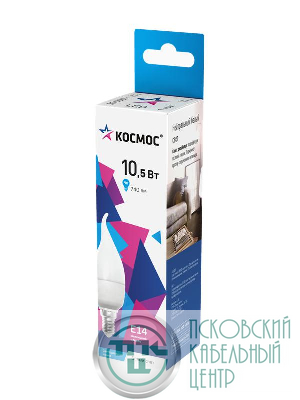 Лампа светодиодная CW 10.5Вт 4500К E14 174-265В КОСМОС LkecLED10.5wCWE1445