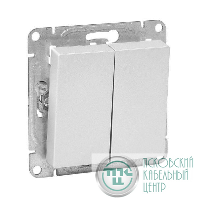 Выключатель проходной 2-кл. СП Эпика механизм алюм. EKF UP1-SWA-21