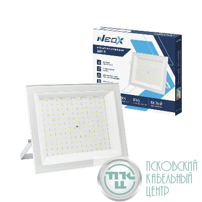 Прожектор светодиодный ДДО-8 100Вт 6500К IP65 10000лм 230В 100лм/Вт бел. NEOX 4690612066677