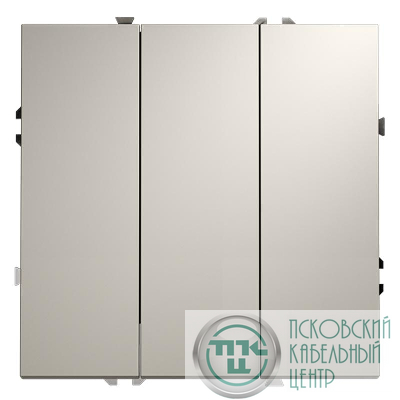 Выключатель 3-кл. СП S70 10А механизм кашемир Voltum VLS030103