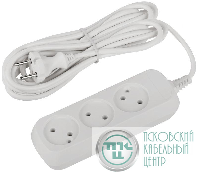 Удлинитель 3х5м без заземл. ПВС 2х0.75 UDL-10-350 Greenline Эра Б0065073