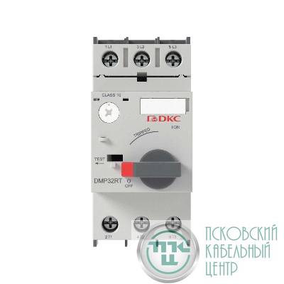 Выключатель автоматический защиты двигателя YON DMP32RT с уставкой 0.1-0.16A 3P 100кА YON DMP32RT-0P16