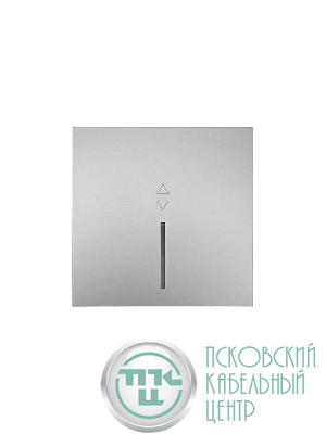 Выключатель проходной 1-кл. с индик. СП ZIMA IP20 10А безвинт. зажим сер. матов. LEZARD 704-7488-114QC
