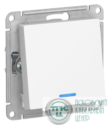 Переключатель 1-кл. AtlasDesign (сх. 6а) 10AX с подсветкой механизм лотос SE ATN001363