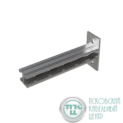 Консоль-Страт двойная усиленная развернутая 41х21 L550 сталь 2.5мм КМ LO32132