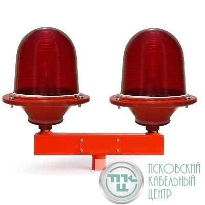 Светильник светодиодный ЗОМ-А IP65 сдвоенный огонь заград. красн. Световод ЗГ.004.01