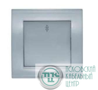 Переключатель проходной 1-кл. СП Бриллиант 10А IP20 серебр. UNIVersal 7949629