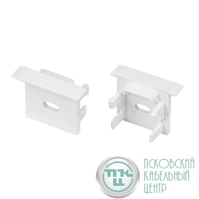Заглушка SL-MINI-15-F WHITE с отверстием пластик (комплект) Arlight 049459