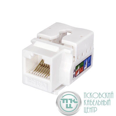 Модуль Keystone Jack RJ45 (8P8C) UTP кат.5E инструментал. бел. SUPRLAN 10-0313
