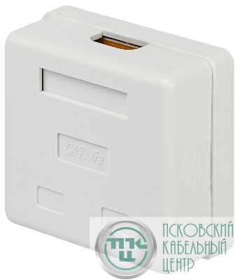 Розетка компьютерная 2-м RJ45 кат.5E неэкранир. Эра Б0056902