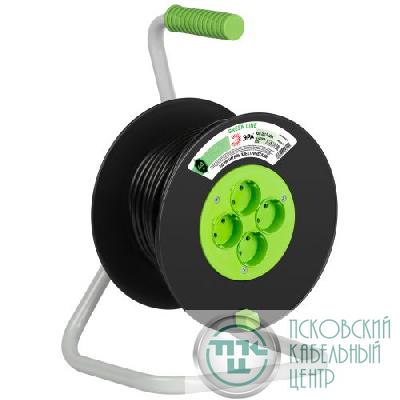 Удлинитель на пластик. катушке 4х40м без заземл. 16А IP20 GREEN LINE KAT-2x1.5-40m ПВС 2х1.5 Эра Б0065088
