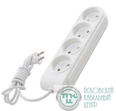Удлинитель 4х5м без заземл. 10А защ. шторки Makel N4010061