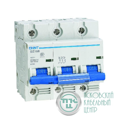 Выключатель автоматический модульный 3п 125А 10кА 8-12In DZ158-125H (R) CHINT 158109