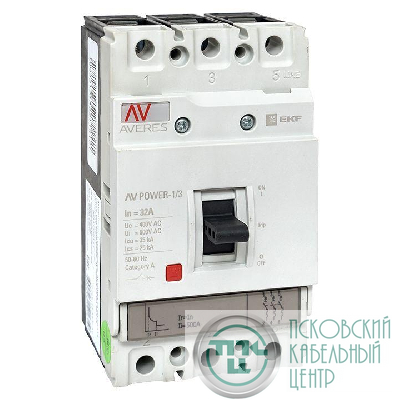 Выключатель автоматический 3п 32А 35кА AV POWER-1/3 TR AVERES EKF mccb-13-32-TR-av
