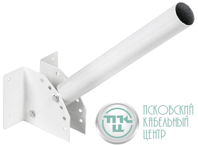 Кронштейн КР-4 d48мм L500 настен. регулир. угол бел. IEK LDKU0D-CR-48-0500-33-K01