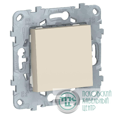 Переключатель 1-кл. UNICA NEW (сх.6) 10AX 250В беж. SchE NU520344