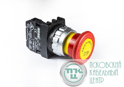 Кнопка аварийная "Грибок" H установ. d30мм с маркировкой EMAS H200EE