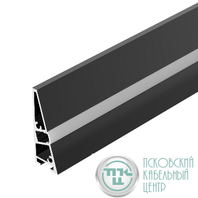 Профиль PLINTUS-H40-2000 BLACK L2000 алюм. Arlight 052398