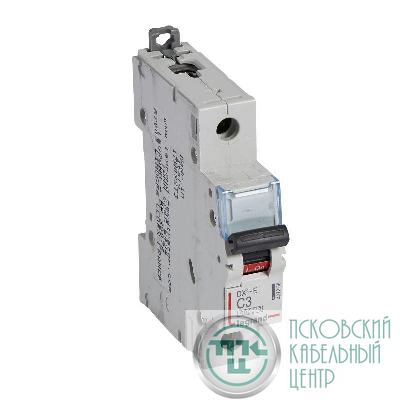 Выключатель автоматический модульный 1п C 3А 6кА DX3-E 6000 1мод. 230/400В Leg 407258