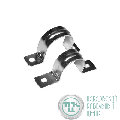 Скоба крепежная двухлапковая d25мм метал. оцинк. (уп.25шт) Ruvinil С21425