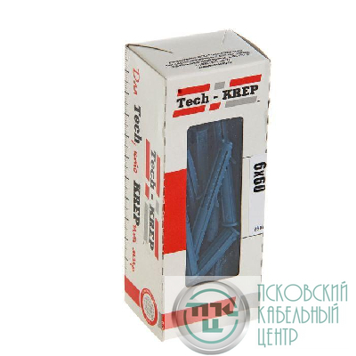 Дюбель четырехраспорный (универс.) Чапай 6х60 шипы + усы полипропилен (уп.40шт) Tech-KREP 111470