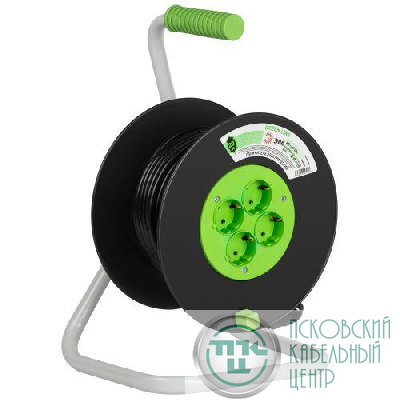 Удлинитель на пластик. катушке 4х20м с заземл. KAT-3x1-20m Greenline ПВС 3х1 Эра Б0065130