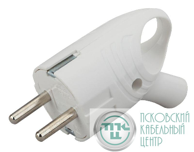 Вилка с заземл. угловая с кольцом 16А бел. Vx4-W ЭРА Б0039676