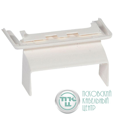 Блок выдвижной для монтажа на торце мини-плинтуса DLPlus 60х20мм бел. Leg 031645