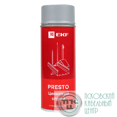 Спрей цинковый "Presto" 400мл EKF lp-zinc