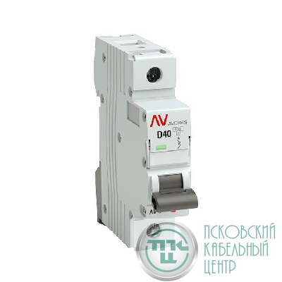 Выключатель автоматический модульный 1п D 40А 6кА AV-6 AVERES EKF mcb6-1-40D-av