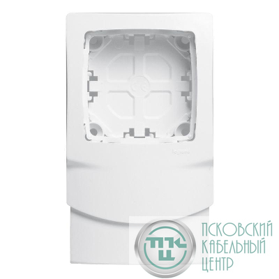 Рамка 1-м для мини плинтуса 20х12.5 Oteo бел. Leg 031404