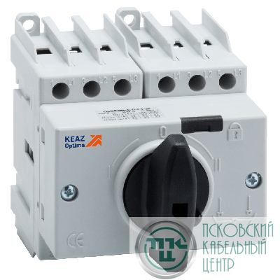 Выключатель-разъединитель реверсивный 3п 40А OptiSwitch DI-40-3C КЭАЗ 332080
