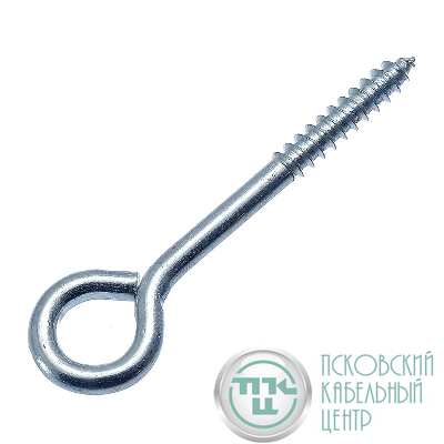 Шуруп-кольцо 6х80 цинк европодвес (уп.2шт) СТРОЙМЕТИЗ 2198612