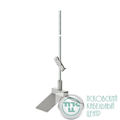 Молниеприемник коньковый с угловым зажимом 2000мм DKC NL6200