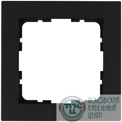Рамка 1-м G-Classic черн. матов. soft touch Jasmart G1001PB