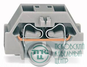 Клемма 4-х проводная 2х(0.08-1.5мм) бок. подключ. сер. (уп.50шт) WAGO 260-331