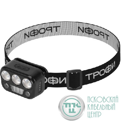 Фонарь светодиодный налобный GA-105 аккумуляторный 3+3+3Вт сенсорное управление 5 режимов Трофи Б0069572