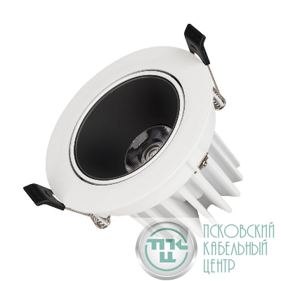 Светильник светодиодный MS-FORECAST-BUILT-TURN-R102-12W Day4000 (WH-BK 32 deg 230В) IP20 металл Arlight 033659(1)