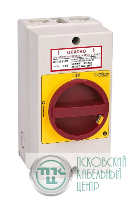Выключатель-разъединитель главный аварийный 4п 32А IP65 закрытого исп. с замком SE MSD32411R