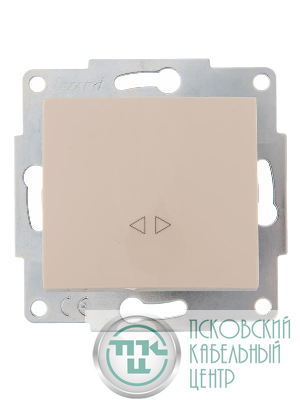 Выключатель промежуточный 1-кл. 2п СП Karina 10А IP20 механизм крем. LEZARD 707-0388-107