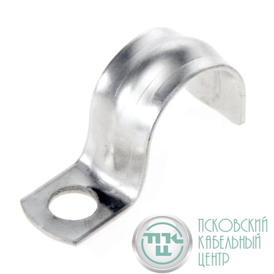 Скоба крепежная однолапковая СМО d21-22мм отверст. d6.5мм метал. (уп.100 шт) Промрукав PR08.3744