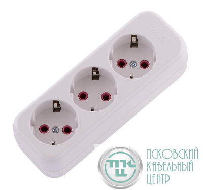 Колодка удлинителя 3-м с заземл. Lila LEZARD 720-0300-301